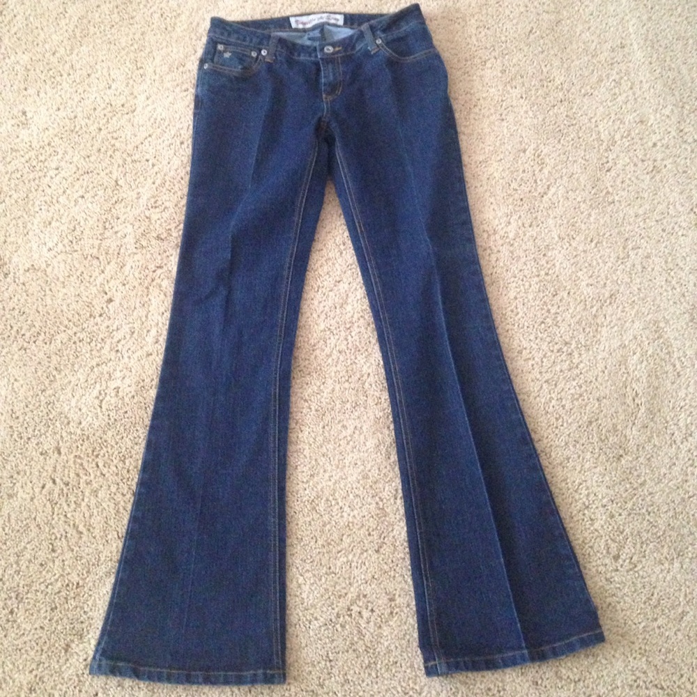 Dark Blue denim flare jeans